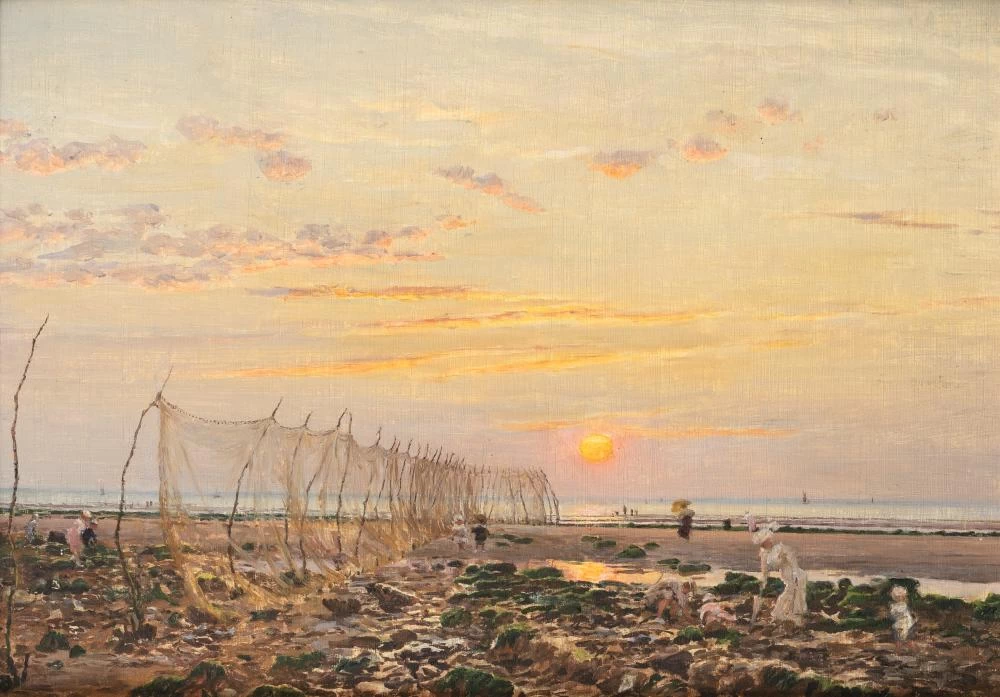 Marie - François Firmin, Girard, Passeggiate sulla spiaggia al tramonto